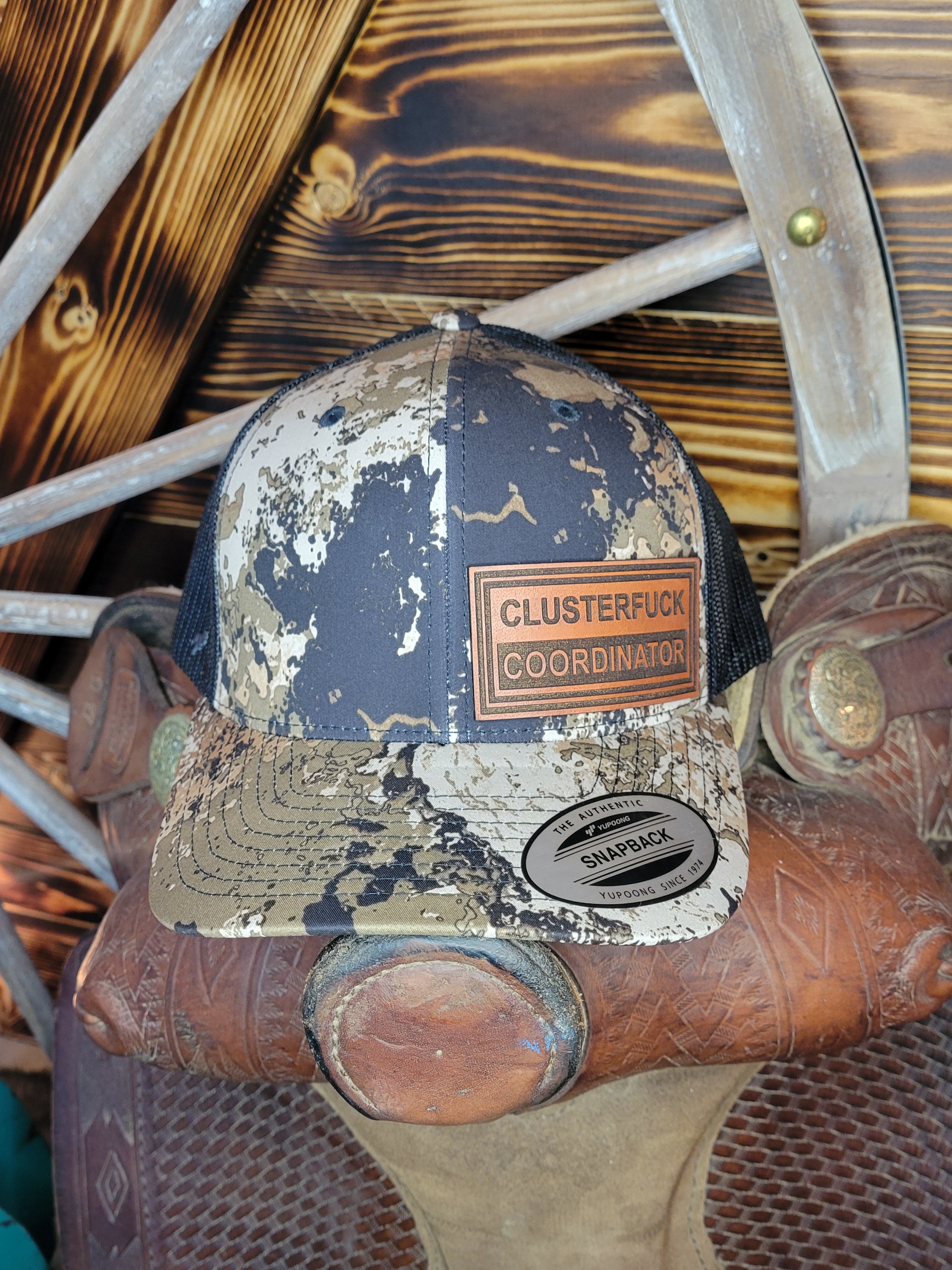 Clusterfuck Coordinator Leather Patch Hat