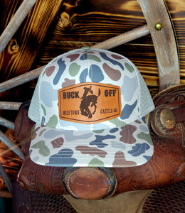 Buck Off MTCC Leather Patch Hat