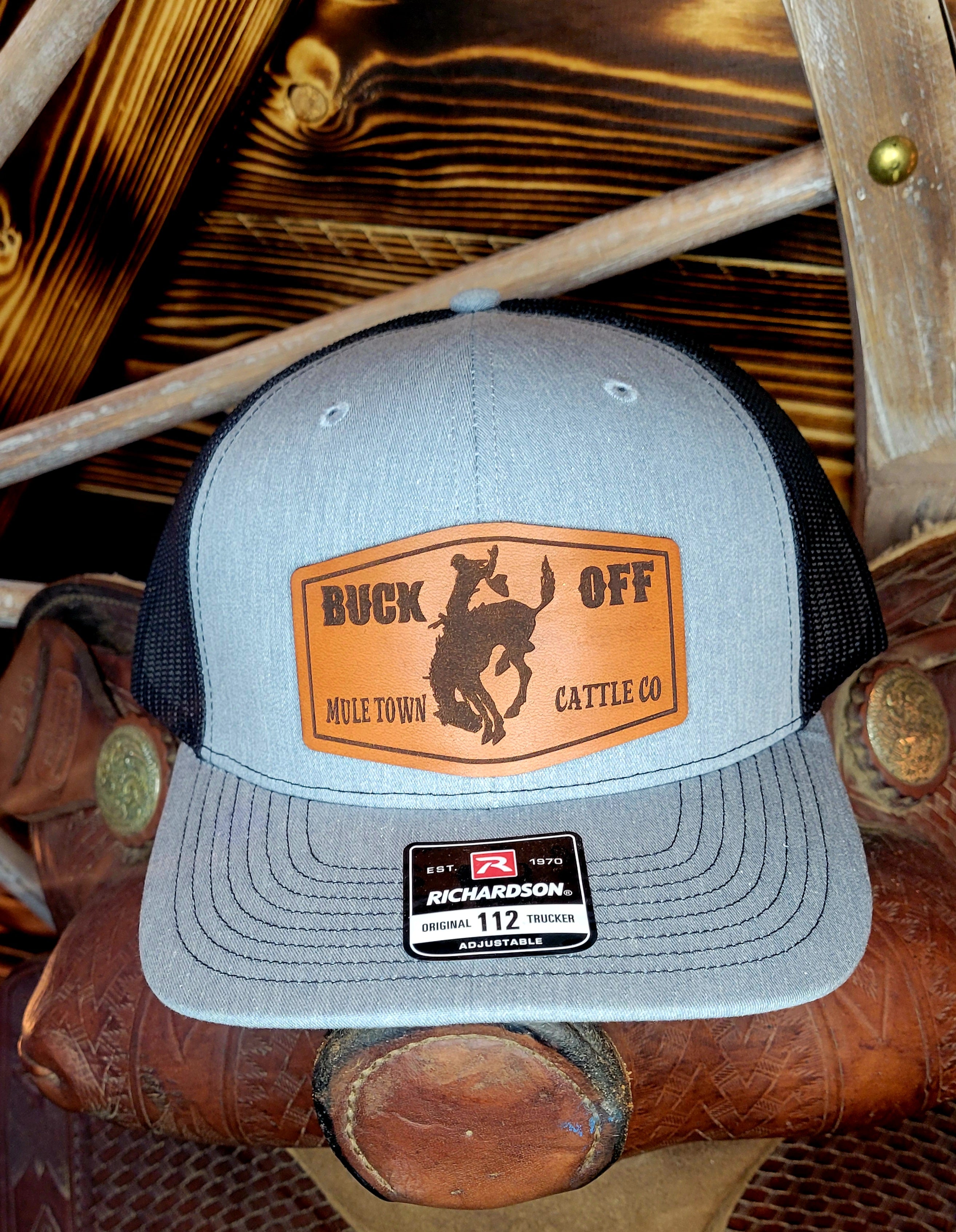 Buck Off MTCC Leather Patch Hat