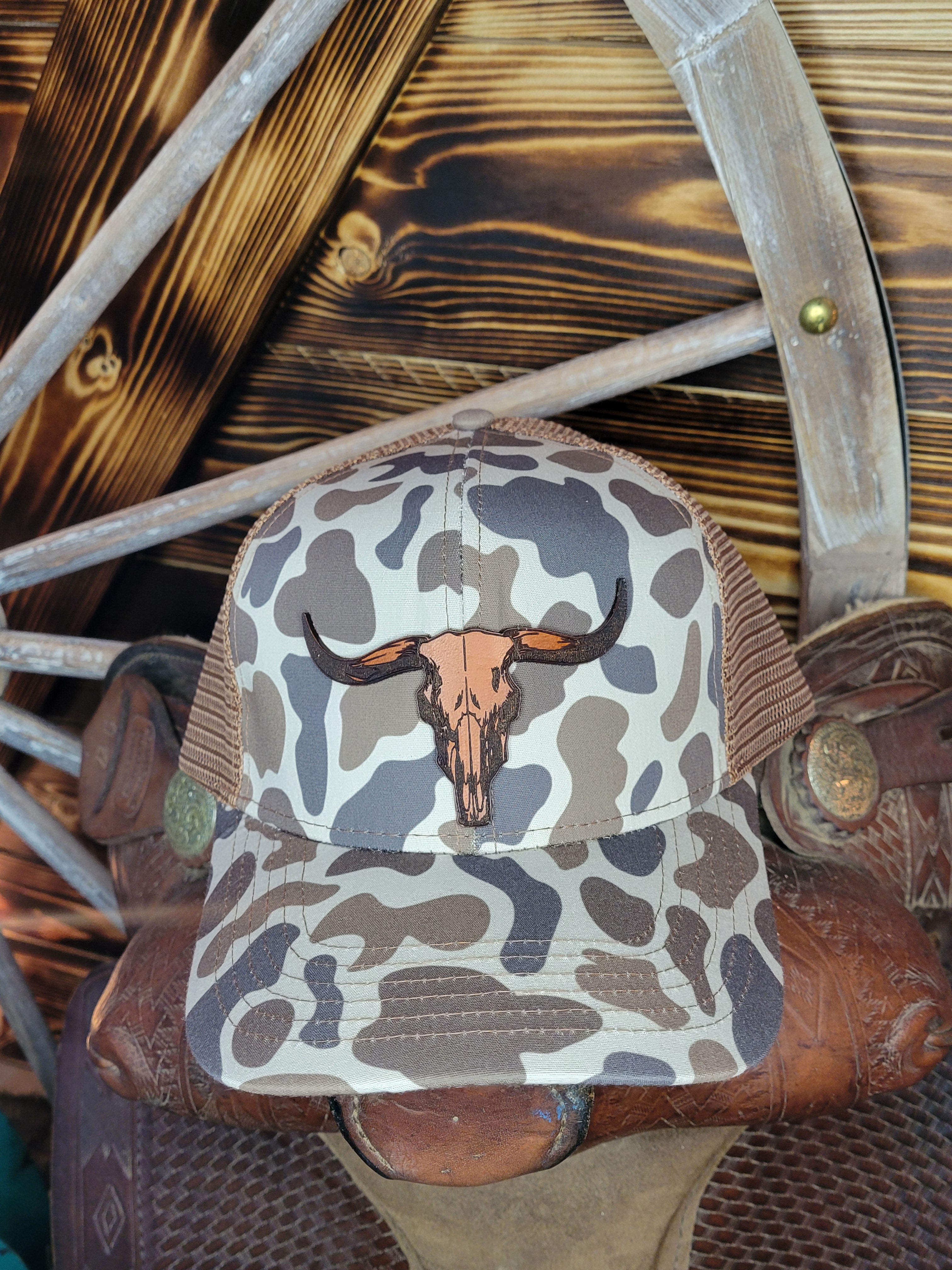 MTCC Bullskull Leather Patch Hat