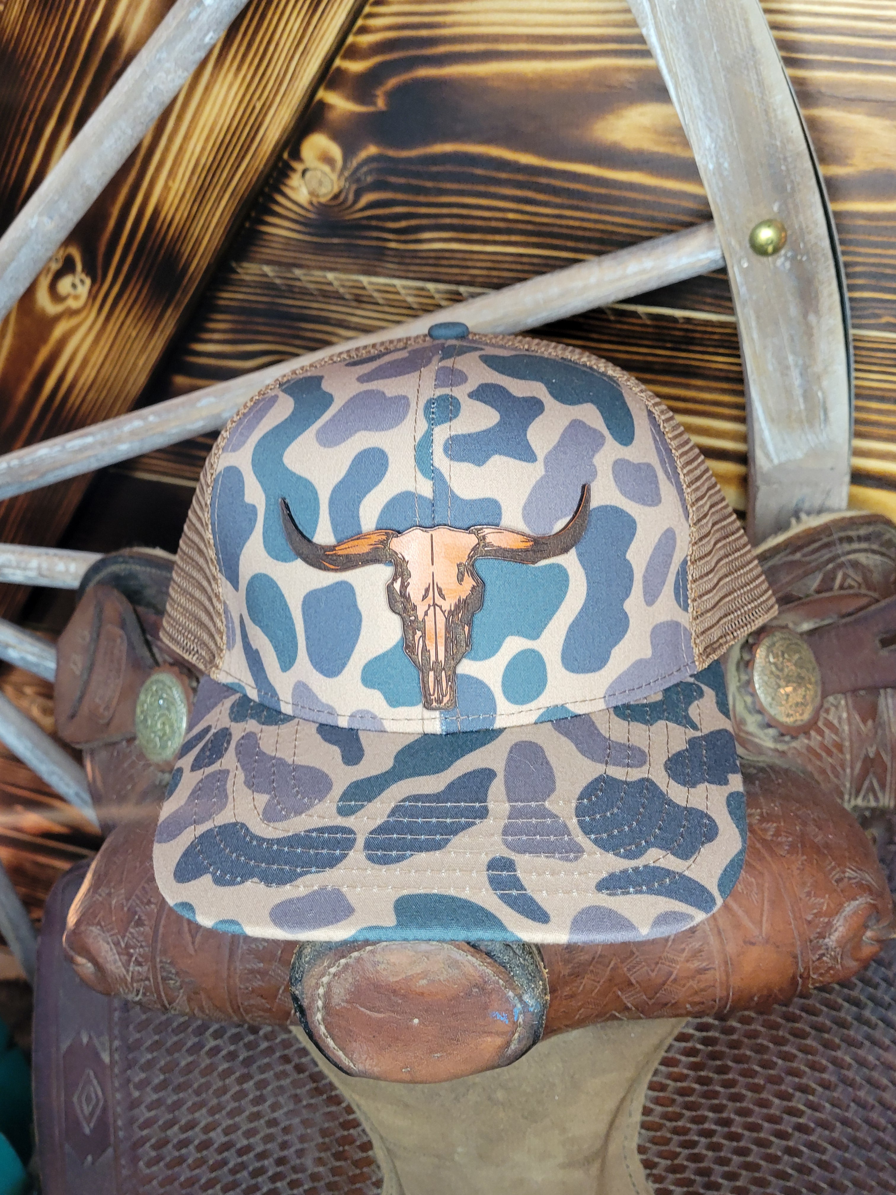 MTCC Bullskull Leather Patch Hat