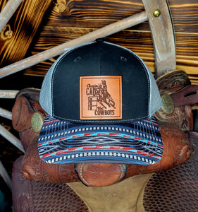 Chase Cans not Cowboys Leather Patch Hat