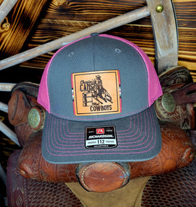 Chase Cans not Cowboys Leather Patch Hat