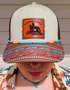 Long Live Cowgirls Leather Patch Hat