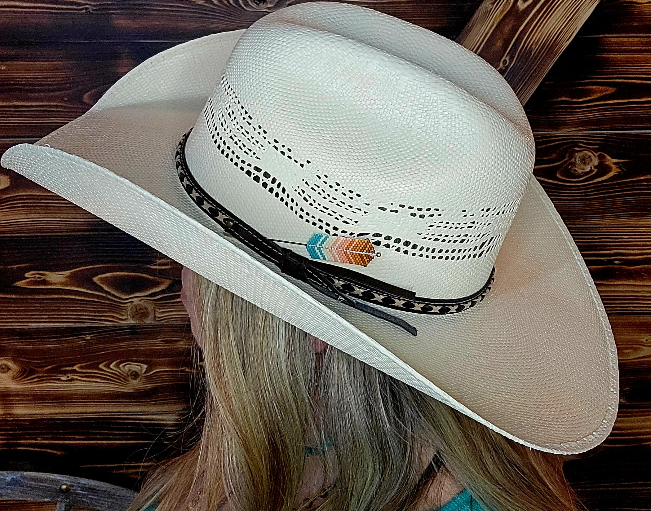 Rodeo Queen Feather Hat Pin