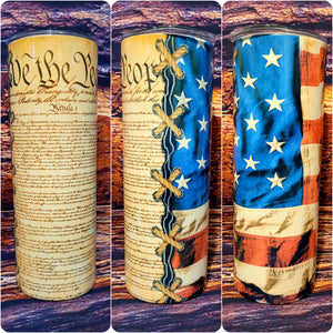 We The People American Flag Tumbler